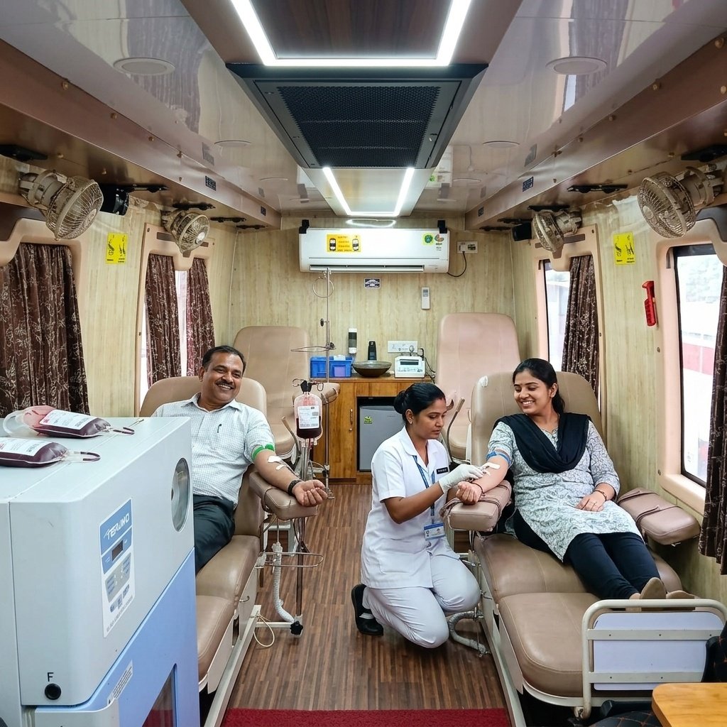 Mobile Blood Van Interior Donor Chairs