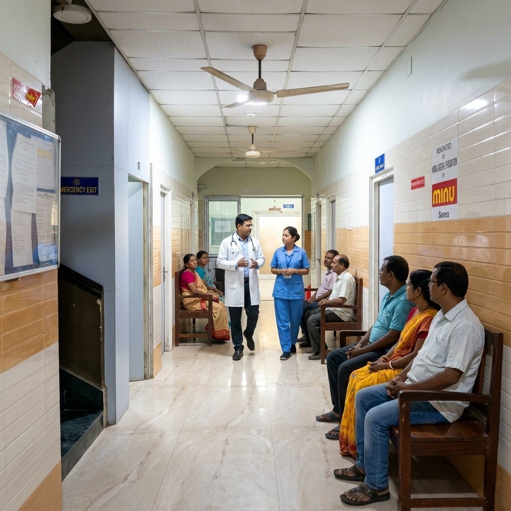 Hospital Patient Waiting Corridor