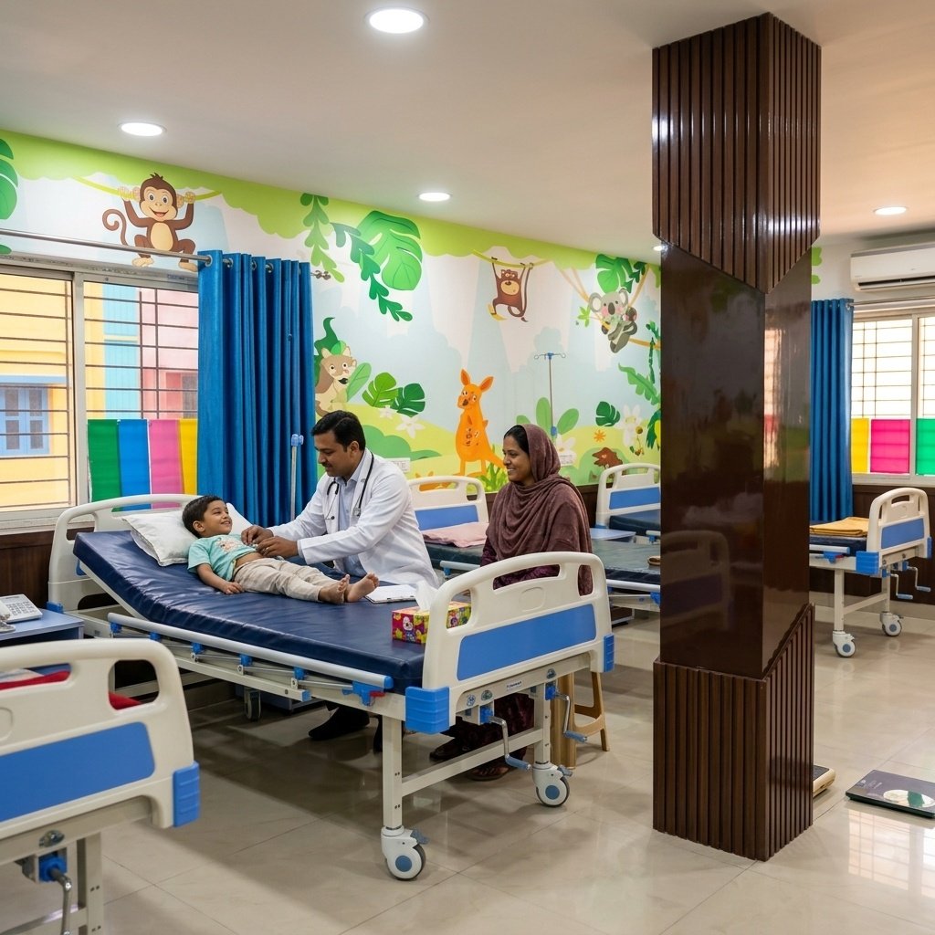 Pediatric Ward Animal Wall Art Lions Hospital